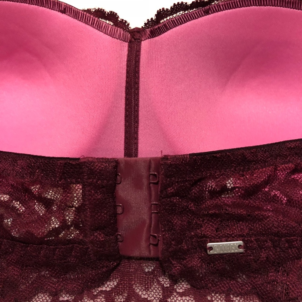 NWT PINK Victoria Secret Push-up Bralette Medium - Picture 4 of 6